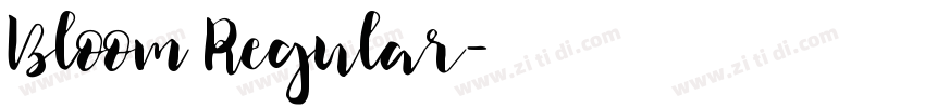 Bloom Regular字体转换